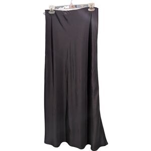 Abercrombie & Fitch Black Lined Maxi Skirt Witchy Goth Quiet Luxury XSR